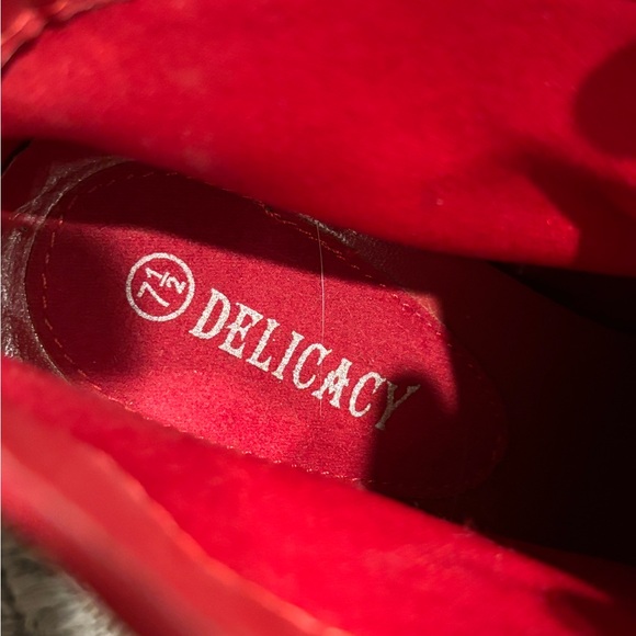 Delicacy Red Heeled Boots - Picture 5 of 5